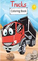 Trucks Coloring Book for Kids