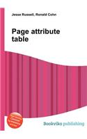 Page Attribute Table