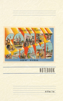 Vintage Lined Notebook Greetings from Coney Island, New York