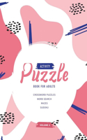 Activity Puzzle Book For Adults