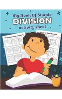 My Book of Simple Division Activity Sheet