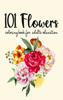 101 Flowers Coloring Book