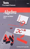 McDougal Littell Structure & Method: Tests (Blackline) with Answer Key Book 1