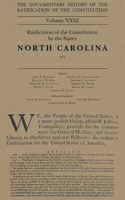 Documentary History of the Ratification of the Constitution, Volume 31