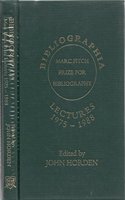 Bibliographia: Marc Fitch Prize for Bibliography, Lectures 1975-1988