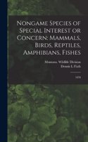 Nongame Species of Special Interest or Concern