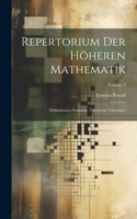 Repertorium Der Höheren Mathematik