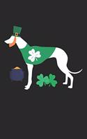 Greyhound Notebook - St. Patrick's Day Gift for Greyhound Lovers - Greyhound Journal
