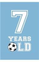 Soccer Notebook - 7 Years Old Soccer Journal - 7th Birthday Gift for Soccer Player - Soccer Diary: Medium College-Ruled Journey Diary, 110 page, Lined, 6x9 (15.2 x 22.9 cm)