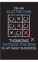 I'm an ELECTRICIAN: Thinking Outside The Box - Blank Dotted Job Customized Notebook. Funny Profession Accessories. Office Supplies, Work Colleague Leaving Gift, Co-Work