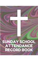 Sunday School Attendance Record Book: Attendance Chart Register for Sunday School Classes, Dark Swirl Cover