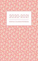 2020-2021 Monthly Calendar Notebook
