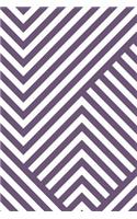 Abstract Striped Geometric Notebook