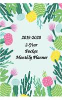 2019-2020 2-Year Pocket Monthly Planner 6x9