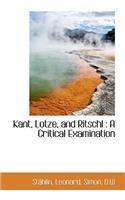 Kant, Lotze, and Ritschl