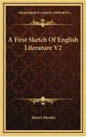 A First Sketch of English Literature V2