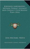 Johannes Aabenbaring, Metrisk Oversat, Ledsaget Med Oversigt Over Bogens Plan (1816)