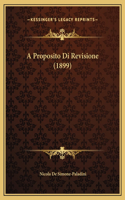 A Proposito Di Revisione (1899)