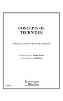 Concepts of Technique: 36 Register studies for Bass Clef Euphonium