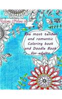 most tender and romantic Coloring book and Doodle Book