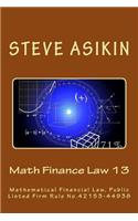 Math Finance Law 13