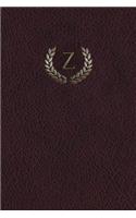 Monogram "z" Meeting Notebook: (26 Monogram Maroon 150 Meeting)
