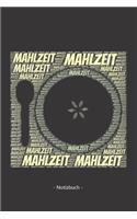 Mahlzeit: Notizblock - Notizbuch - DIN A5, 120 Seiten - Liniert, Lined, Linien - Notizen, Termine, Planer, Tagebuch, Organisation - Wortwolke Geschenk