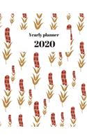 2020 Yearly planner: nature themed calendar & organizer - 148 pages, 8,5" x 11" (version 28)