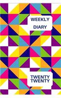 Weekly Diary Twenty Twenty: 6x9 week to a page 2020 diary planner. 12 months monthly planner, weekly diary & lined paper note pages. Perfect for teachers, students and small bu