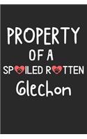Property Of A Spoiled Rotten Glechon: Lined Journal, 120 Pages, 6 x 9, Glechon Dog Gift Idea, Black Matte Finish (Property Of A Spoiled Rotten Glechon Journal)