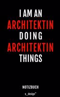 Notizbuch für Architekten / Architekt / Architektin: Originelle Geschenk-Idee [120 Seiten gepunktet Punkte-Raster blanko Papier]