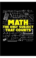 Math The Only Subject That Counts