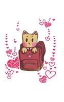 School Cat Notebook: Graph Paper Journal 6x9 - 120 Pages