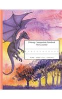 Primary Composition Notebook Story Journal: Educational Writing and Drawing Handwriting Activity Workbook