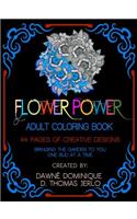 Flower Power, Adult Coloring Book