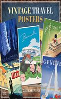 VINTAGE TRAVEL POSTERS 2021 SQUARE BTUK