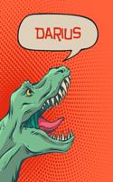 Darius: Personalized Dino Isometric Dot Paper Notebook 120 Pages 6x9