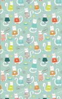 Cat Pattern - Cats in Sweater: Blank Lined Notebook for Cat Lovers and Pet Owners