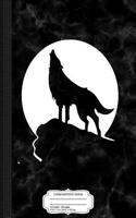 Howling Wolf Composition Notebook: College Ruled 93/4 X 71/2 100 Sheets 200 Pages for Writing