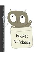 Pocket Notebook: Kitty Cat College Ruled Composition Writing Notebook