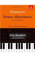 Sixteen Albumleaves, from Op.99 & 124: Easier Piano Pieces 54(Easier Piano Pieces (ABRSM))