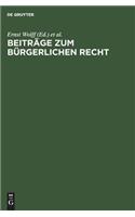 Beiträge Zum Bürgerlichen Recht