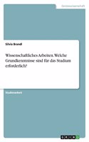 Wissenschaftliches Arbeiten. Welche Grundkenntnisse sind für das Studium erforderlich?