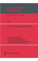 Recent Advances in Engineering Science