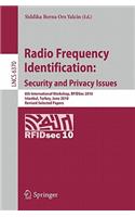 Radio Frequency Identification: Security and Privacy Issues