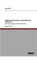 Moderne Interventionen - Deutschland und Afghanistan