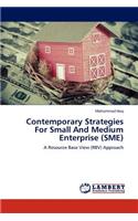 Contemporary Strategies For Small And Medium Enterprise (SME)