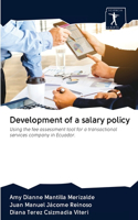 Development of a salary policy