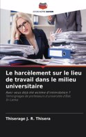 Le harcèlement sur le lieu de travail dans le milieu universitaire