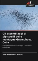 Gli assemblaggi di pipistrelli delle montagne Guamuhaya, Cuba